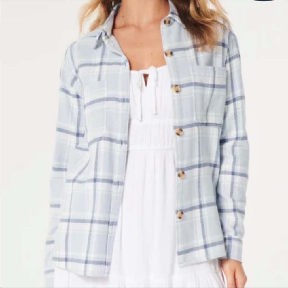 Light blue cotton flannel NWT